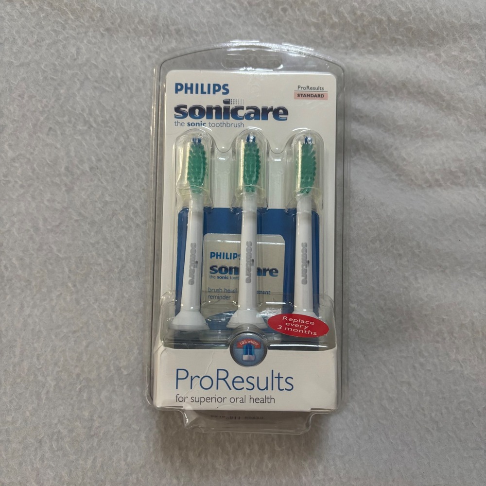 Philips Sonicare ProResults Replacement Toothbrush Heads 3-Pack HX6013 White